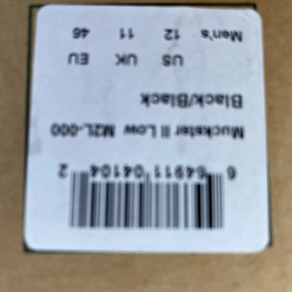 Men’s Muckster II Low. Size 12. Black - Picture 7 of 7